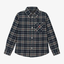 Dr. Kid-Boys Checkered Cotton Long Sleeve | Childrensalon Outlet
