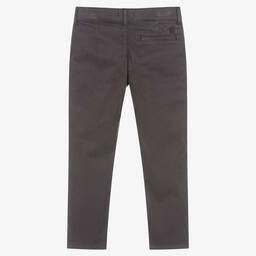 Dr. Kid-Boys Dark Grey Cotton Trousers | Childrensalon Outlet