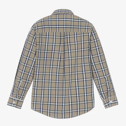 Dr. Kid-Boys Green & Blue Check Shirt | Childrensalon Outlet