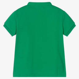 Dr. Kid-Boys Green Cotton Piqué T-Shirt | Childrensalon Outlet