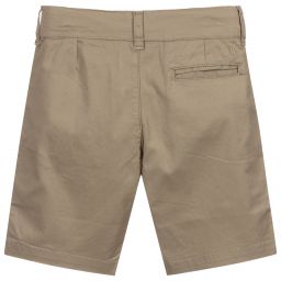 دكتور كيد-Boys Green Cotton Shorts | Childrensalon Outlet
