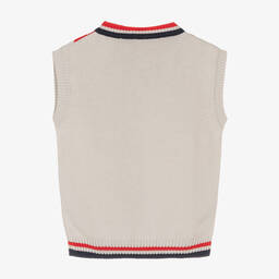 Dr. Kid-Boys Grey Cotton Knit Slipover | Childrensalon Outlet