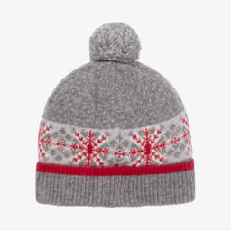 Dr. Kid-Boys Grey Knit Hat and Scarf | Childrensalon Outlet