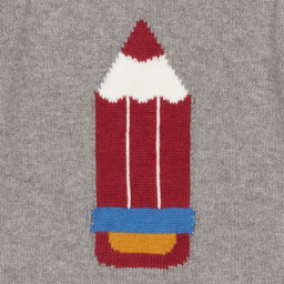 دكتور كيد-كنزة قطن وصوف لون رمادي للأولاد | Childrensalon Outlet