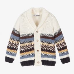 Dr. Kid-Boys Ivory Cotton Cardigan | Childrensalon Outlet