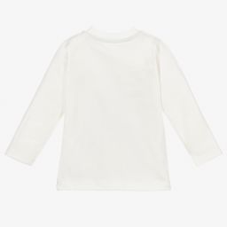 Dr. Kid-Кремовый хлопковый топ для мальчиков | Childrensalon Outlet