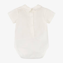 دكتور كيد-بدلة قطنية عاجية مطرزة للأولاد | Childrensalon Outlet