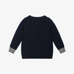 Dr. Kid-Морской синий вязаный пуловер для мальчиков | Childrensalon Outlet