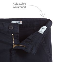 Dr. Kid-Boys Navy Blue Chino Trousers | Childrensalon Outlet