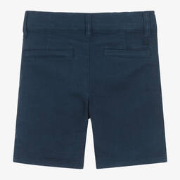 Dr. Kid-Boys Navy Blue Cotton Chino Shorts | Childrensalon Outlet