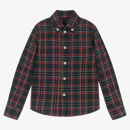 Dr. Kid-Хлопковая рубашка в красно-синюю клетку | Childrensalon Outlet