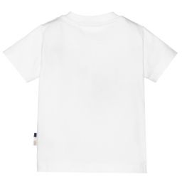 Dr. Kid-Boys White Cotton T-Shirt | Childrensalon Outlet