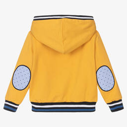 Dr. Kid-Boys Yellow Hooded Sweatshirt | Childrensalon Outlet