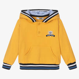 Dr. Kid-Boys Yellow Hooded Sweatshirt | Childrensalon Outlet