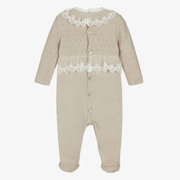 دكتور كيد-أفرول بيبي غرو قطن محبوك لون بيج للمولودات | Childrensalon Outlet