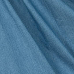 Dr. Kid-Голубое платье из шамбре с рюшами | Childrensalon Outlet