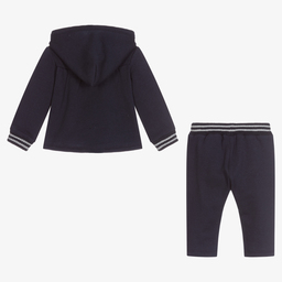 Dr. Kid-Girls Blue Cotton Tracksuit | Childrensalon Outlet