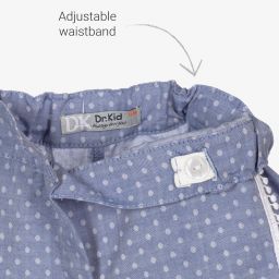 Dr. Kid-شورت قطن لون أزرق للبنات | Childrensalon Outlet