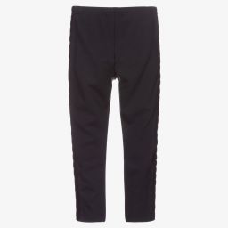 Dr. Kid-Girls Blue Jersey Leggings | Childrensalon Outlet