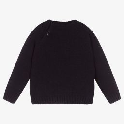 Dr. Kid-Girls Blue Knitted Sweater | Childrensalon Outlet