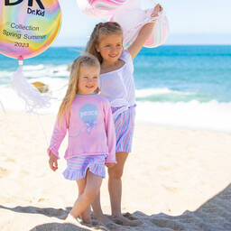 Dr. Kid-Шорты в розово-голубую полоску | Childrensalon Outlet