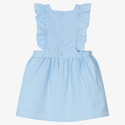 Dr. Kid-Бело-голубое платье в мелкую клетку | Childrensalon Outlet