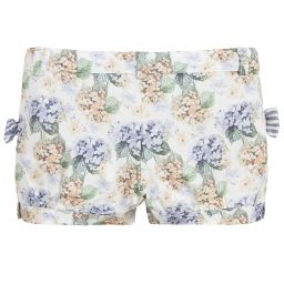 Dr. Kid-Girls Cotton Floral Shorts | Childrensalon Outlet