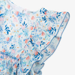 Dr. Kid-Girls Delicate Blue Blossom Blouse | Childrensalon Outlet