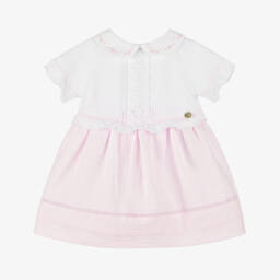 Dr. Kid-Girls Delicate Pink Knit Dress | Childrensalon Outlet