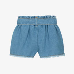 Dr. Kid-Girls Distinctive Blue Denim Shorts | Childrensalon Outlet