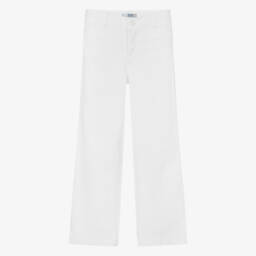 Dr. Kid-Элегантные белые брюки стрейч для девочек | Childrensalon Outlet