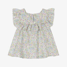 Dr. Kid-Хлопковый топ с цветочным принтом в пастельных тонах для девочек | Childrensalon Outlet