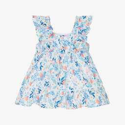 Dr. Kid-فستان قطن مزخرف بالزهور للبنات | Childrensalon Outlet