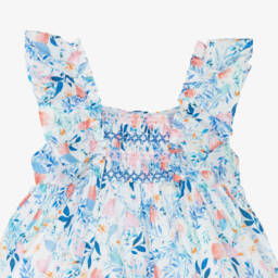 Dr. Kid-فستان قطن مزخرف بالزهور للبنات | Childrensalon Outlet