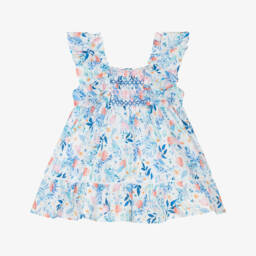 Dr. Kid-فستان قطن مزخرف بالزهور للبنات | Childrensalon Outlet
