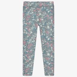 Dr. Kid-Girls Green Floral Leggings | Childrensalon Outlet