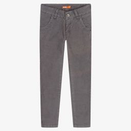 Dr. Kid-Girls Grey Corduroy Trousers | Childrensalon Outlet