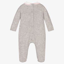 Dr. Kid-Girls Grey Knitted Babygrow | Childrensalon Outlet
