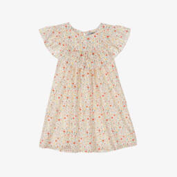 Dr. Kid-Girls Ivory Blossom Pattern Dress | Childrensalon Outlet