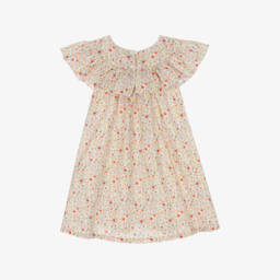 Dr. Kid-Girls Ivory Blossom Pattern Dress | Childrensalon Outlet
