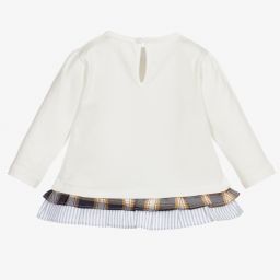 Dr. Kid-توب قطن جيرسي لون عاجي للأولاد | Childrensalon Outlet