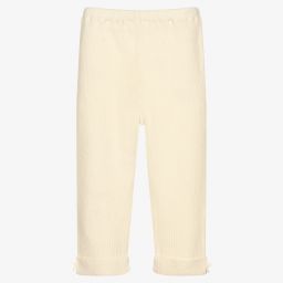 Dr. Kid-Girls Ivory Wool Blend Leggings | Childrensalon Outlet