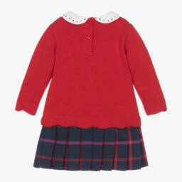 Dr. Kid-Girls Knitted Red Ballerina Dress | Childrensalon Outlet