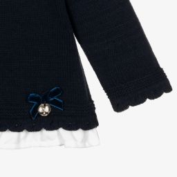 Dr. Kid-Girls Navy Blue Knitted Jumper | Childrensalon Outlet
