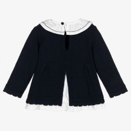 Dr. Kid-Girls Navy Blue Knitted Jumper | Childrensalon Outlet