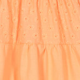 Dr. Kid-Girls Orange Broderie Anglaise Dress | Childrensalon Outlet