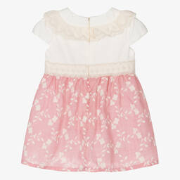 Dr. Kid-Girls Pink Embroidered Cotton Dress | Childrensalon Outlet
