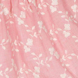 Dr. Kid-Girls Pink Embroidered Cotton Dress | Childrensalon Outlet