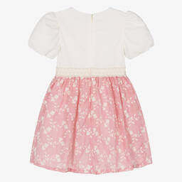 Dr. Kid-Girls Pink Embroidered Cotton Dress | Childrensalon Outlet