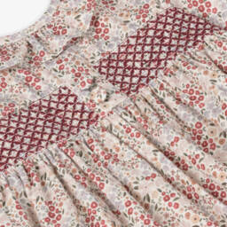 Dr. Kid-Girls Pink Floral Cotton Dress | Childrensalon Outlet